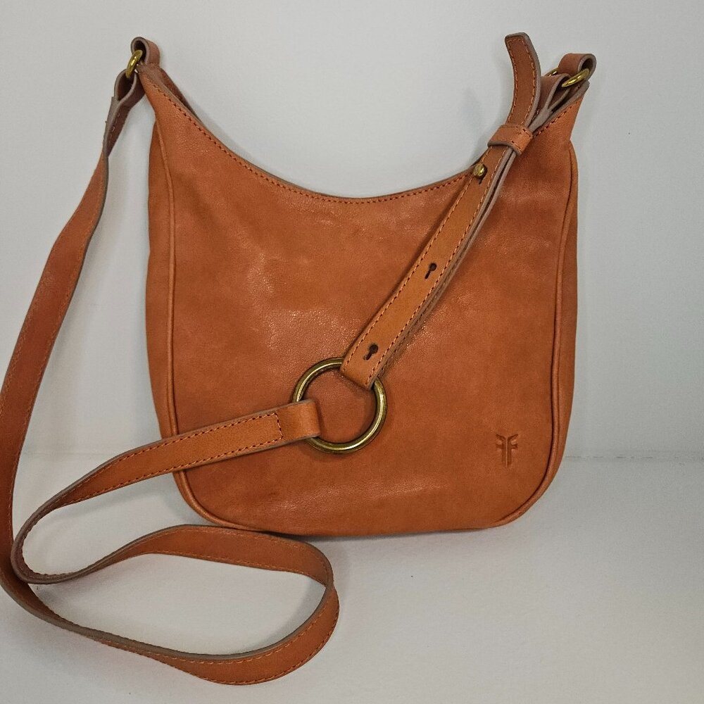 Frye Madison Leather Crossbody Bag in Terracotta Db810